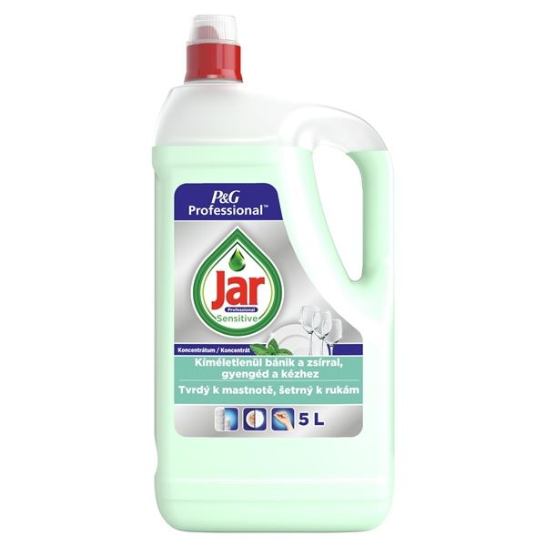 Prostředek na nádobí Jar - sensitive, Aloe Vera,5l
