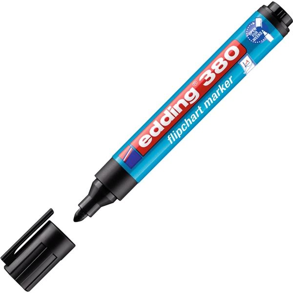 Popisovač na flipchart Edding 380, černý