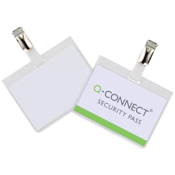 Visačka Q-Connect s klipem,60x90mm, 25ks, uzavřená