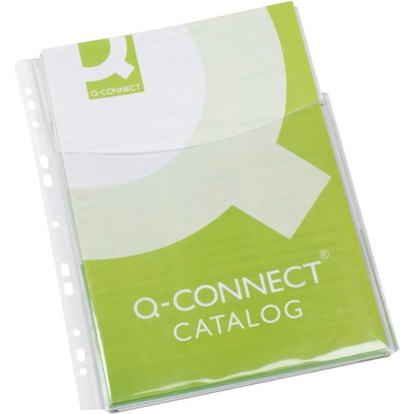 Euroobaly na katalogy Q-Connect -A4,PVC,180mic,5ks