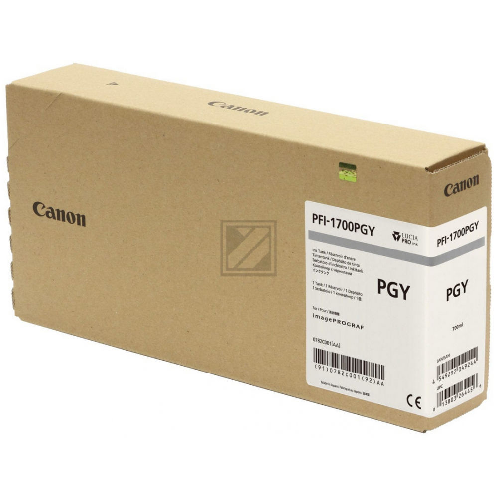 Original Canon 0782C001 / PFI-1700PGY Tinte grau
