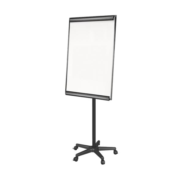 Flipchart Q-Connect magnetický, na kolečkách,černý