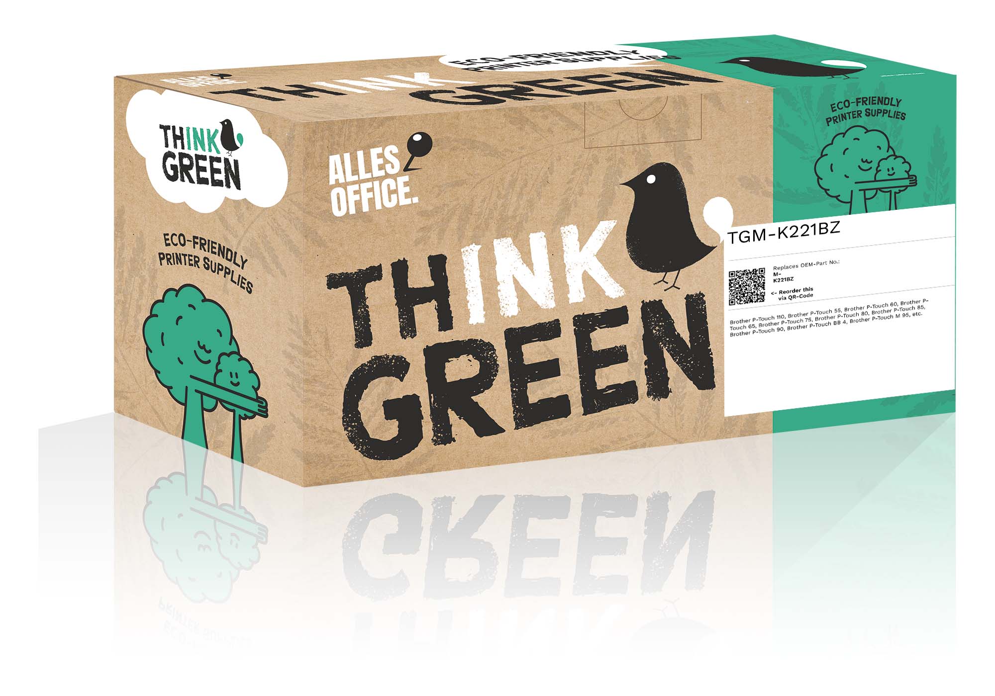 ThinkGreen replaces Brother M-K221BZ schwarz weiss