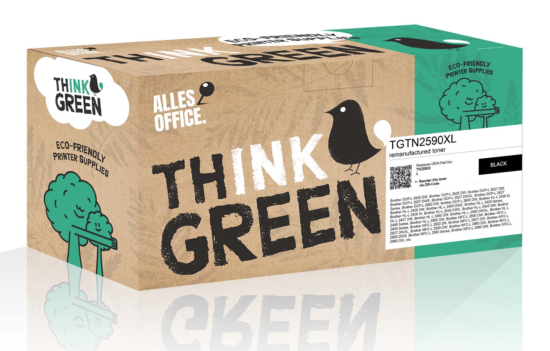 ThinkGreen replaces Brother TN2590XL schwarz
