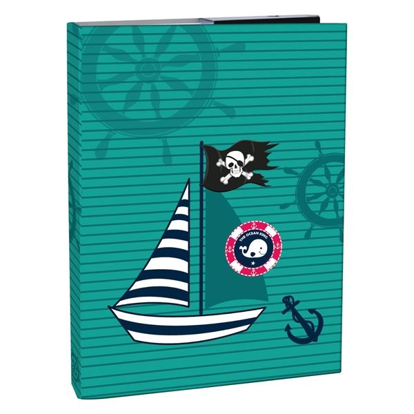 Box na sešity A5 s gumou, Ocean Pirate