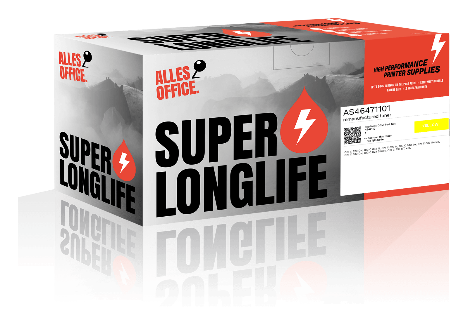 Superlonglife OKI 46471101 Toner žluť