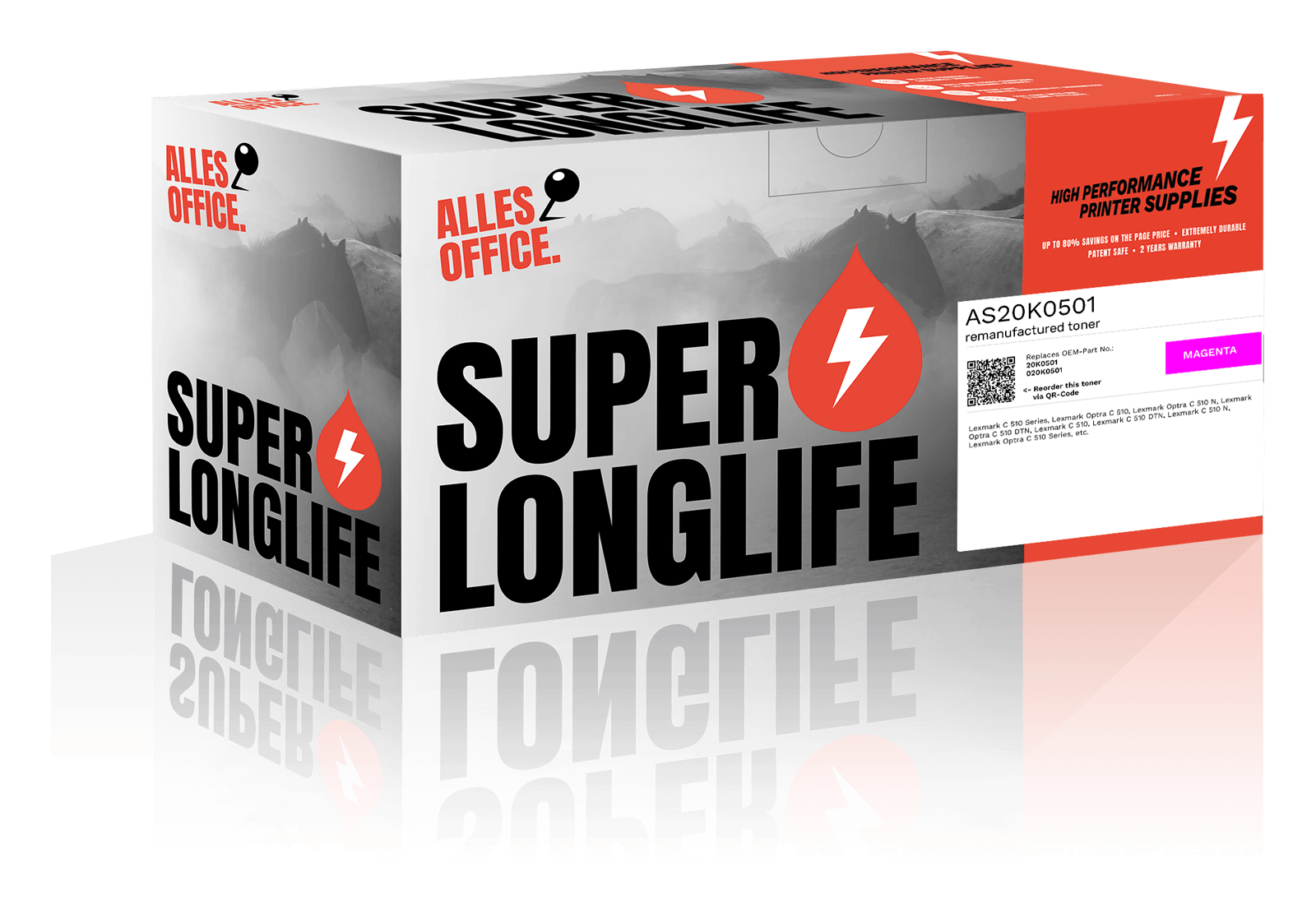 Superlonglife Lexmark 20K0501 / 020K0501 Toner purpurová