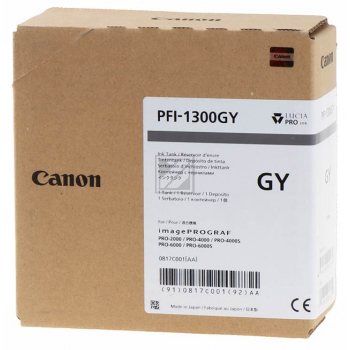 Original Canon 0817C001 / PFI-1300GY Tinte grau