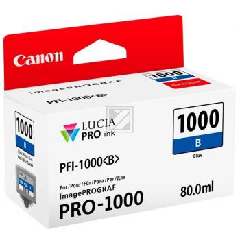 Original Canon 0555C001 / PFI-1000B Tinte blau