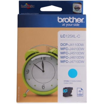 Brother Tintenpatrone cyan HC (LC-125XLC)