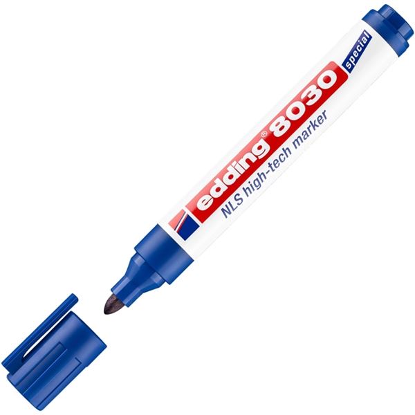 Nízkokorozivní popisovač Edding 8030, modrý