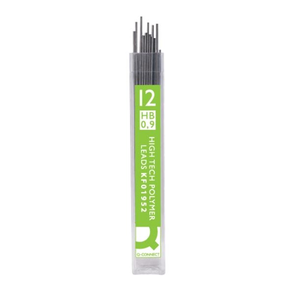 Náhradní tuhy Q-Connect HB, 0,9 mm, 12 ks