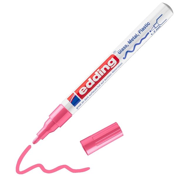 Lakový popisovač Edding 751, růžový