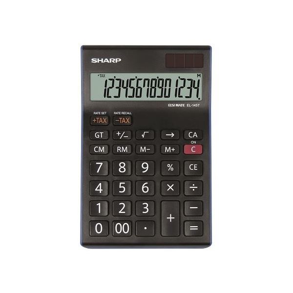 Stolní kalkulač.Sharp EL-145T - 14-míst,černá