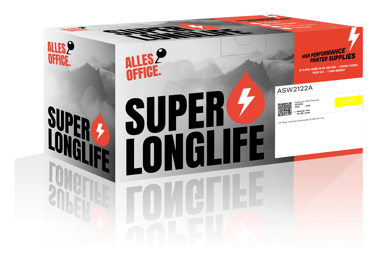 Superlonglife HP W2122A / 212A Toner žluť