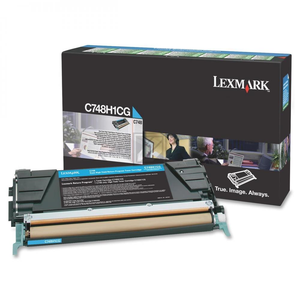 Original Lexmark C748H1CG Toner cyan