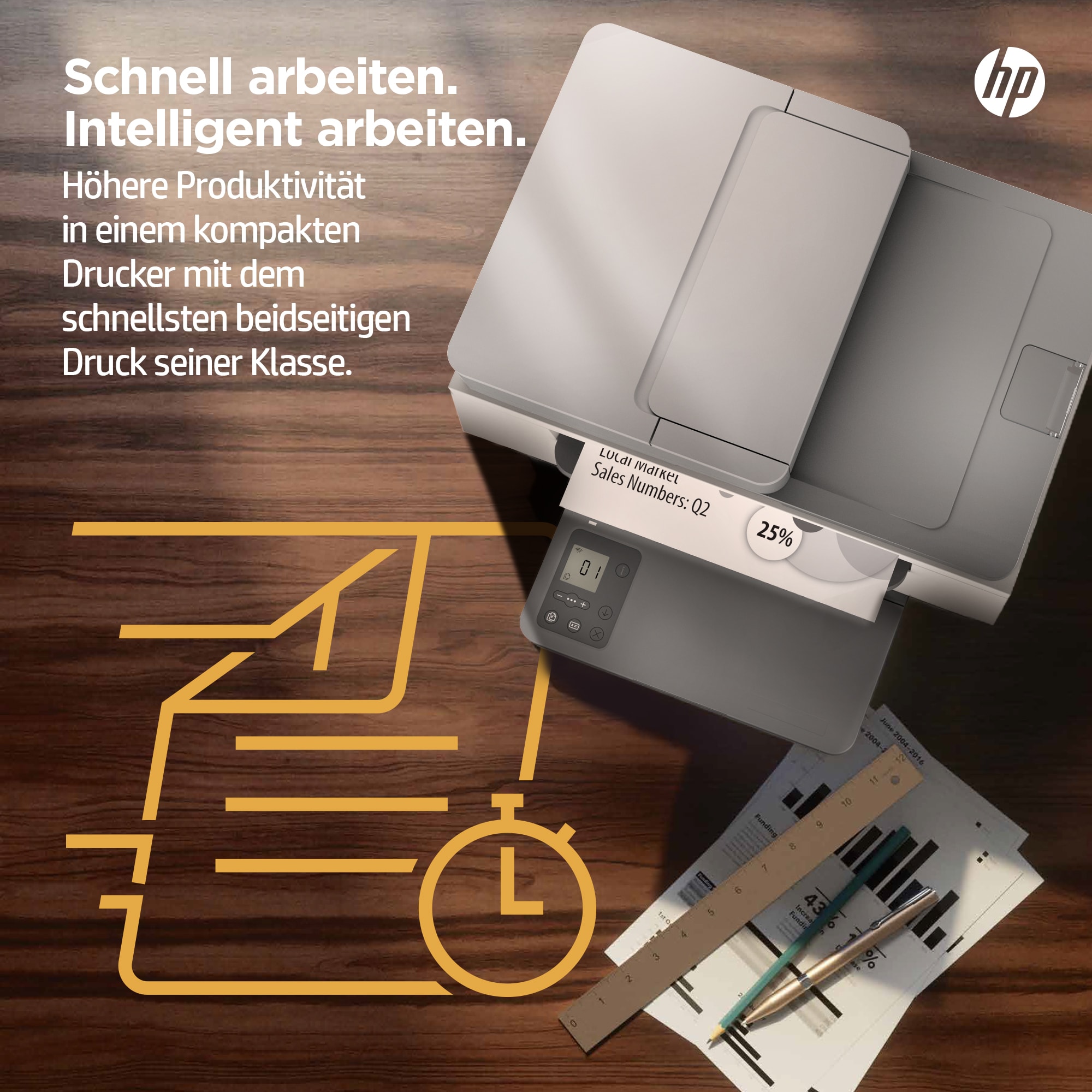 HP LaserJet MFP M234sdn Drucker, Drucken, Kopieren, Scannen, Scannen an E-Mail; Scannen an PDF; Kompakte Größe; Energieeffizient; Schneller beidseitiger Druck; ADF für 40 Blatt