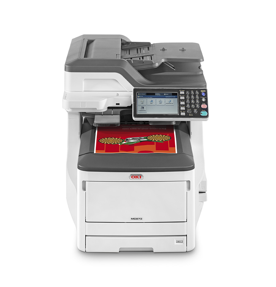 OKI MC873dn LED A3 1200 x 600 DPI 35 Seiten pro Minute