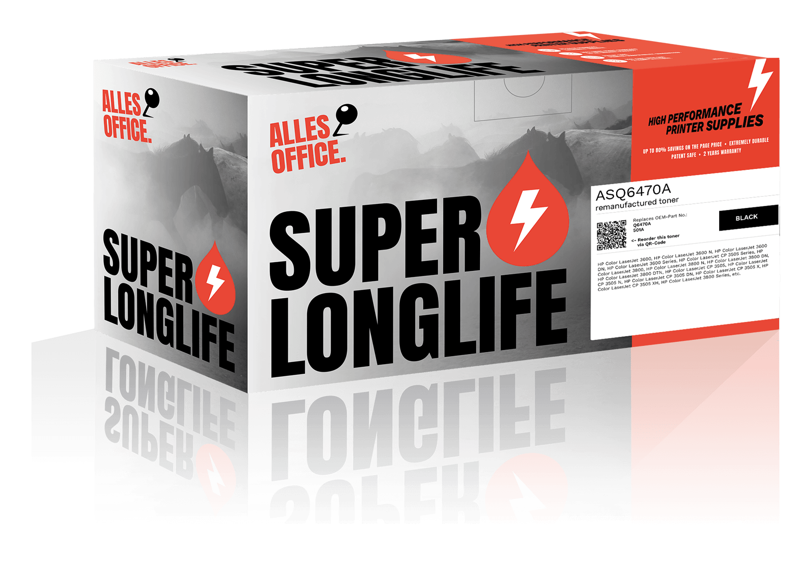 Superlonglife HP Q6470A / 501A Toner černý