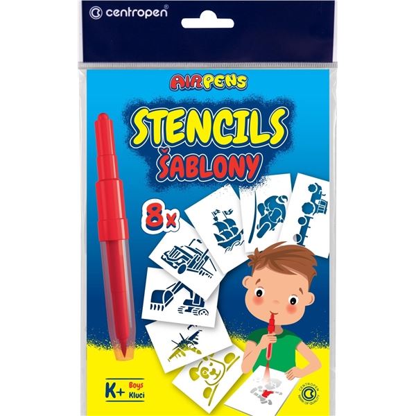 Papírové šablony Centropen k AIR PENS pro kluky