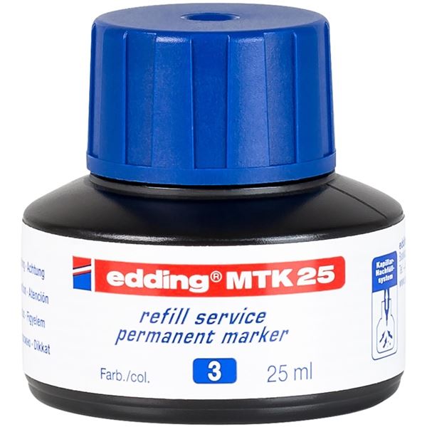 Náhradní permanentní inkoust Edding MTK 25, modrý