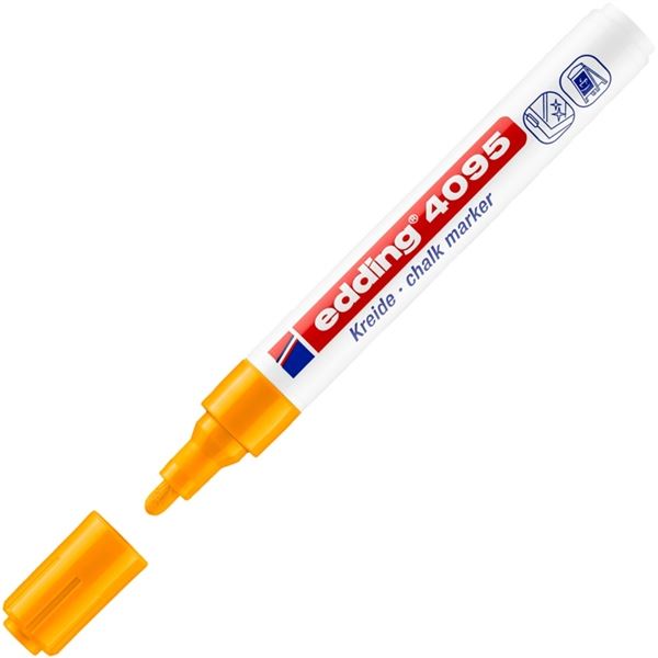 Křídový popisovač na sklo Edding 4095, oranžový