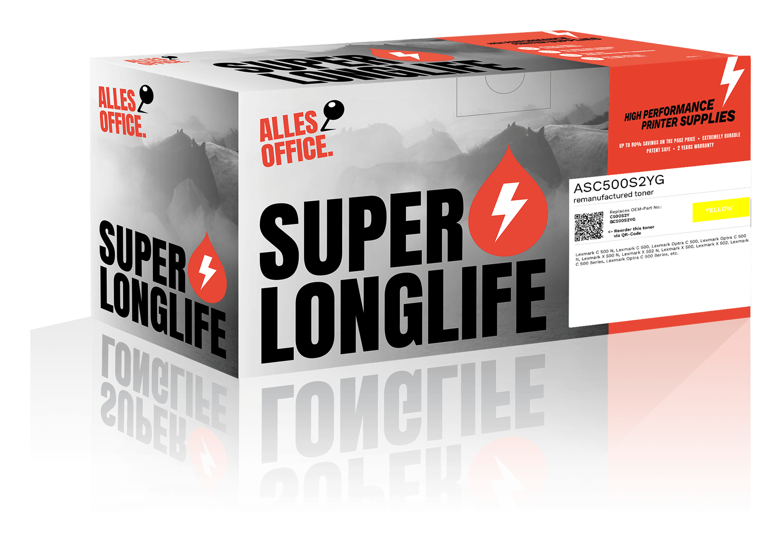 Superlonglife Lexmark C500S2YG / 0C500S2YG Toner žluť
