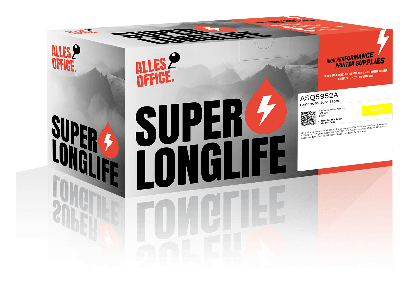 Superlonglife HP Q5952A / 643A Toner žluť