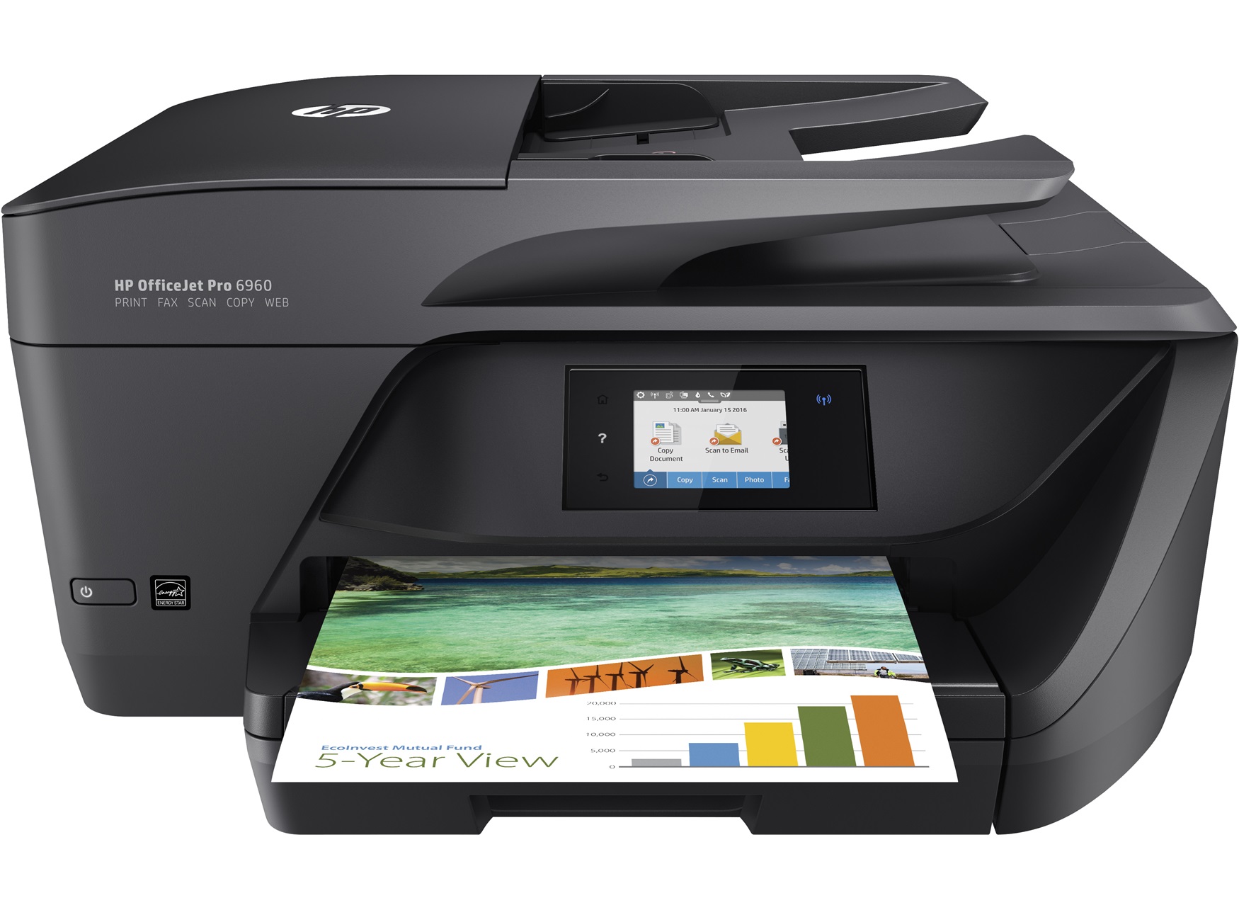 HP OfficeJet 6960 Tintenstrahl A4 600 x 1200 DPI 18 Seiten pro Minute WLAN