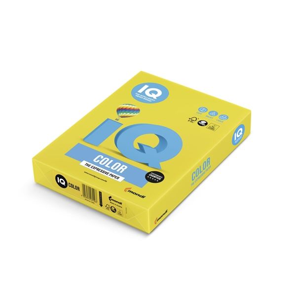 Barev.papír IQ A4-IG50,inten.žl.,80g/m2,500 listů