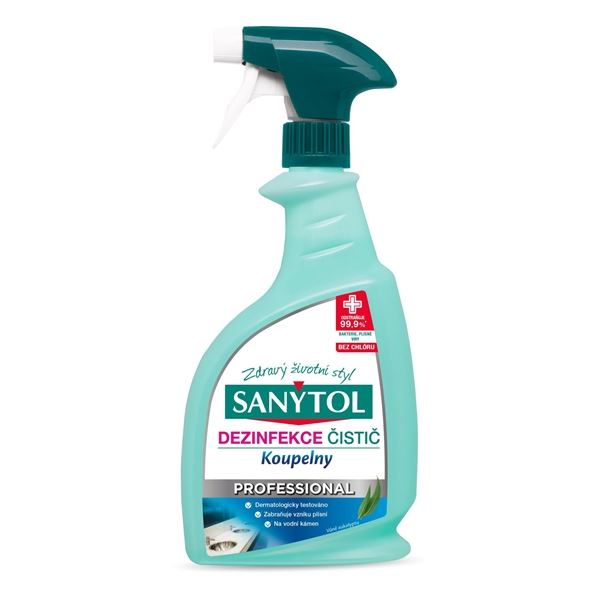 Dezinfekční čistič na koupelny Sanytol Prof. 750ml