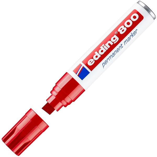 Permanentní popisovač Edding 800, červený