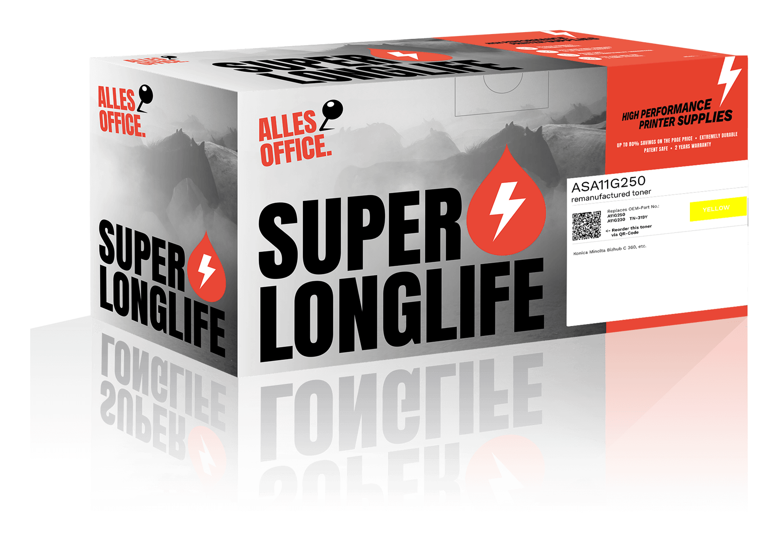 Superlonglife Konica Minolta A11G250 / A11G230 / TN-319Y Toner žluť
