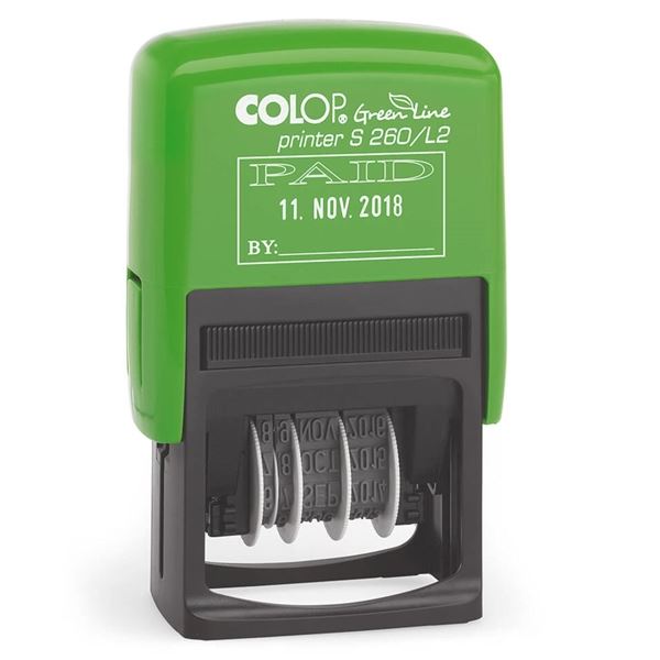 Datumovka Colop Printy S 260/L2 s textem Došlo