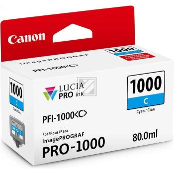 Original Canon 0547C001 / PFI-1000C Tinte cyan