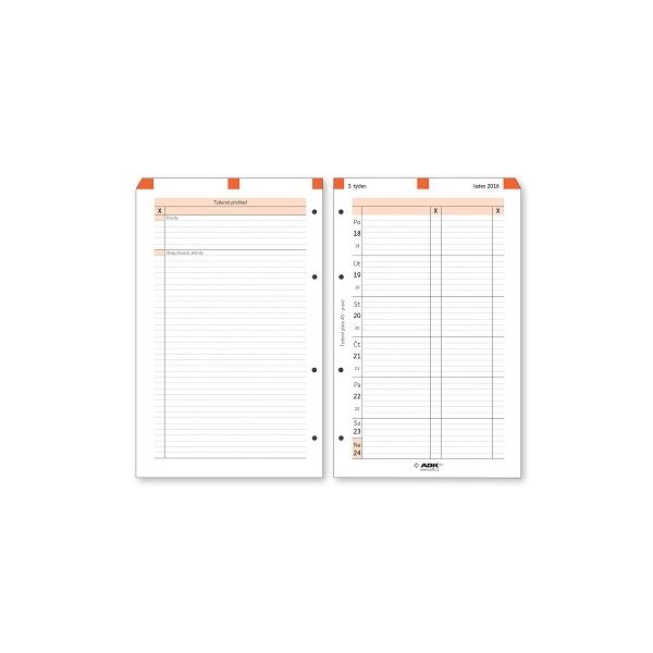 Týdenní plán ADK, A5, pravý