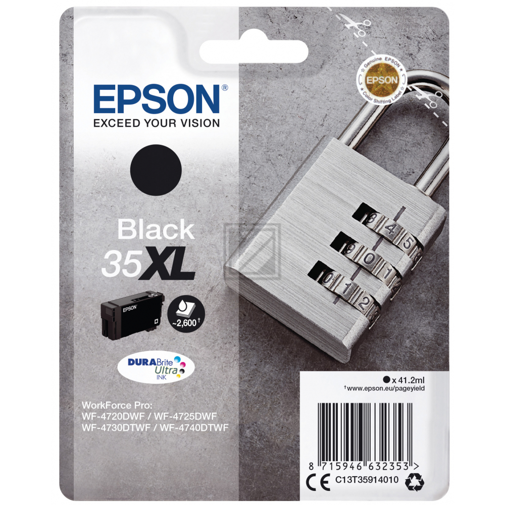 Original Epson C13T35914010 / 35XL Tinte schwarz
