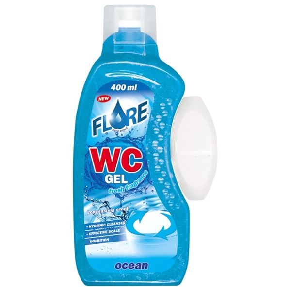 WC gel Flore Ocean s košíčkem, 400 ml