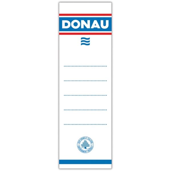 Zasouvací etikety pro pákové pořadače Donau 7 cm