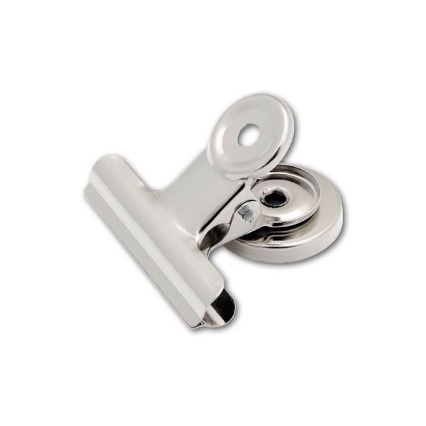 Pružinový klip s magnetem, 50 mm, 100 listů, 6 ks