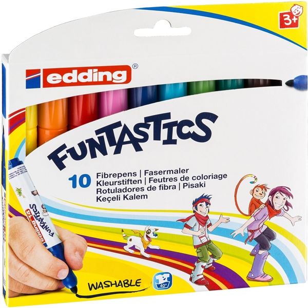 Dětské fixy Edding 14, sada 10 barev