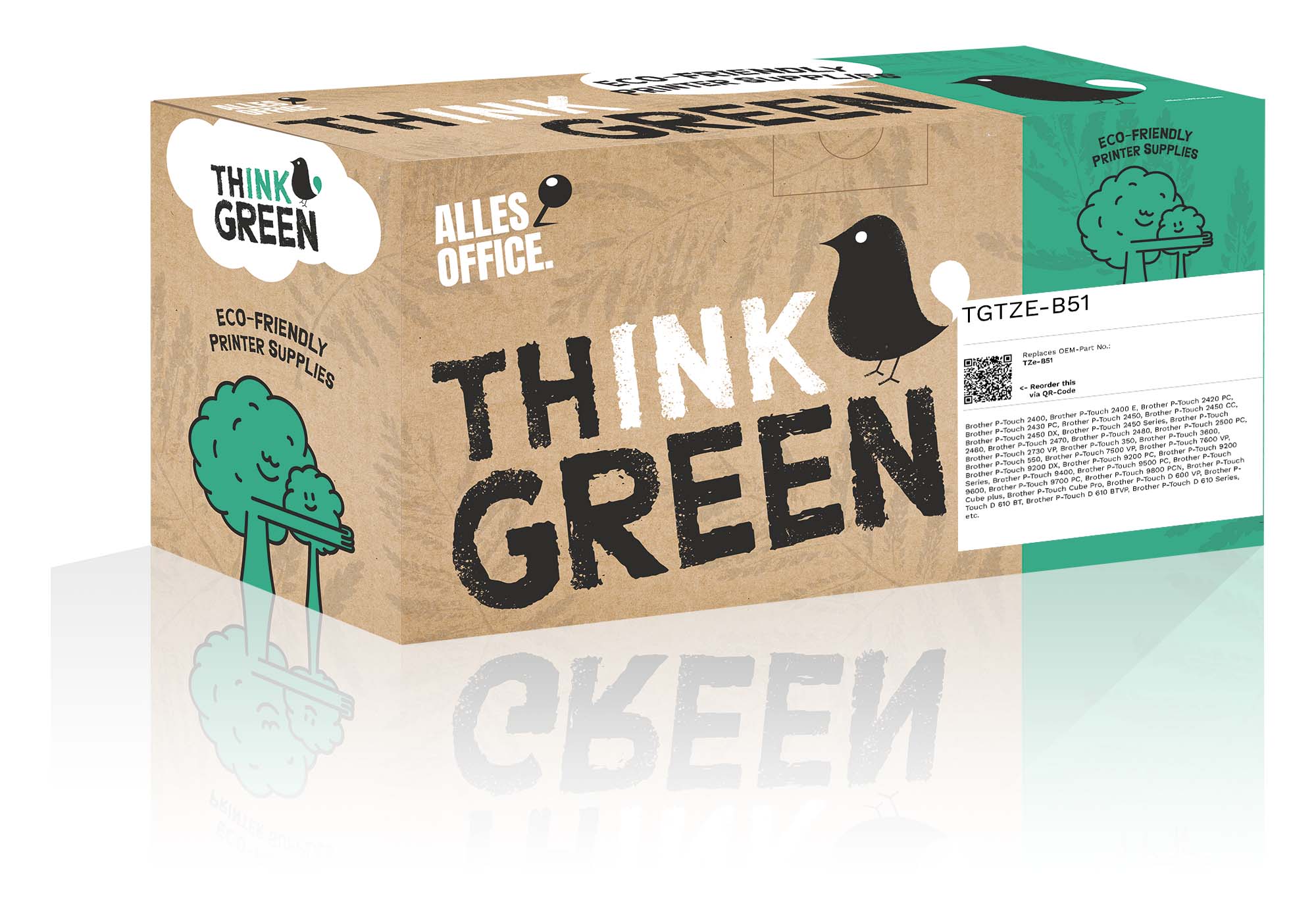 ThinkGreen replaces Brother TZe-B51