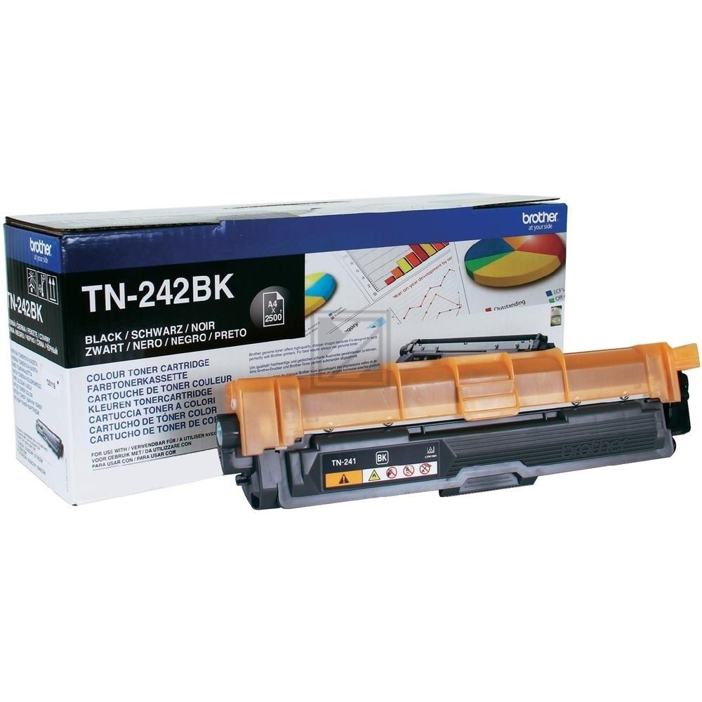 2 Brother Toner TN-242BKTWIN / schwarz Brother Toner-Kit 2 x schwarz (TN-242BKTWIN)