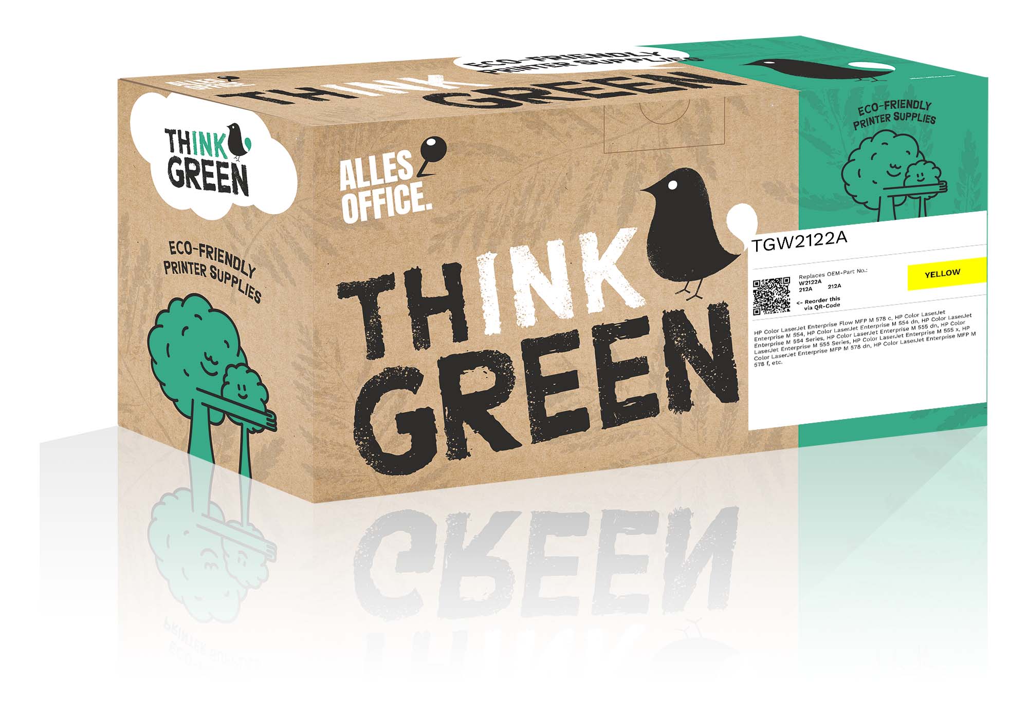 ThinkGreen HP W2122A / 212A Toner žluť