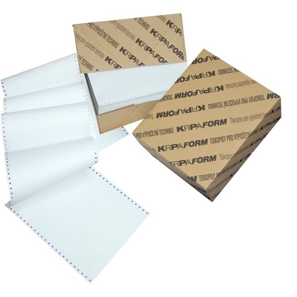 Papír tabelační, 24x6 palců, 1+2,s BP  750 složek