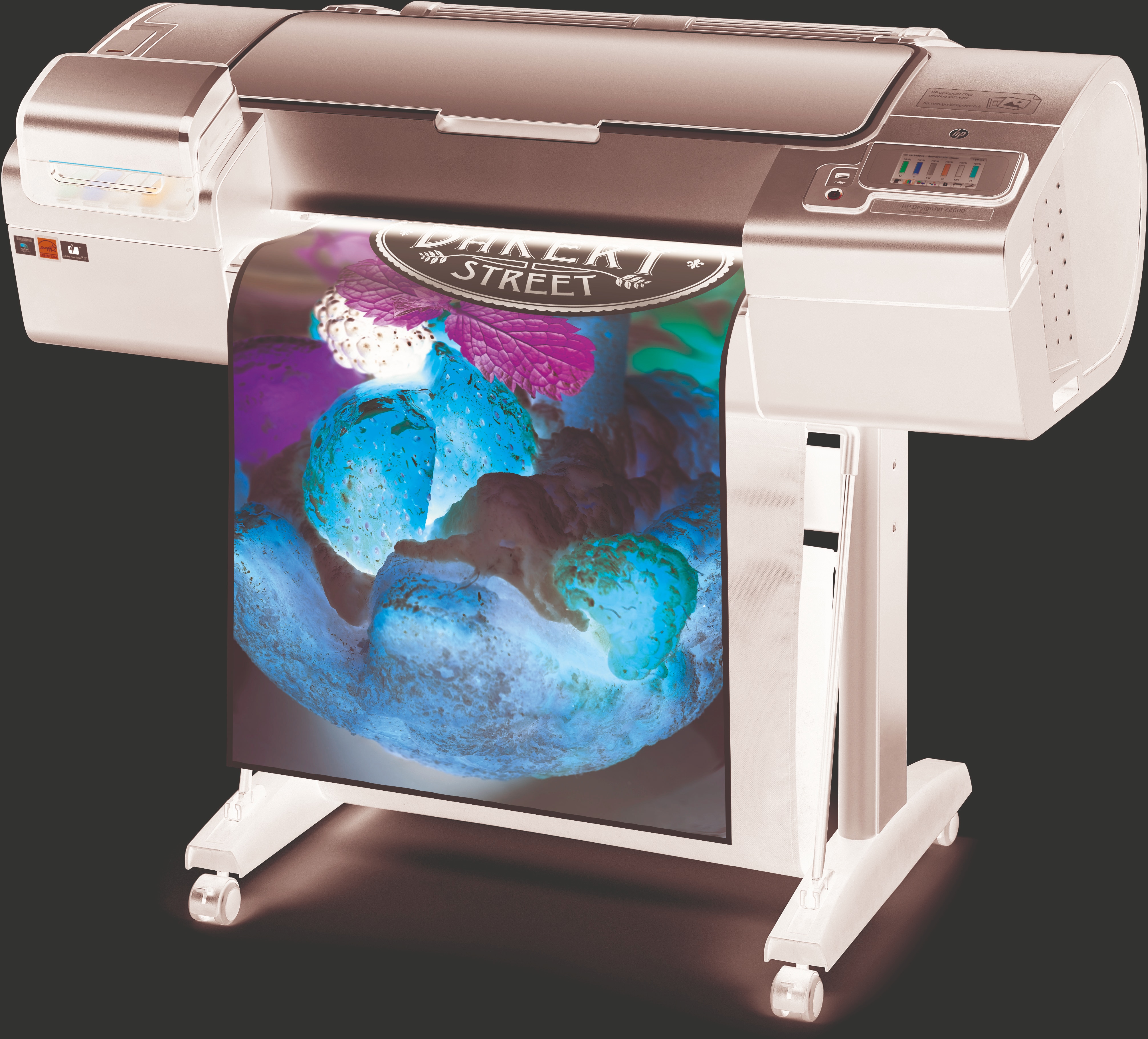 HP Designjet Z2600 24-in PostScript Großformatdrucker Thermal inkjet Farbe 2400 x 1200 DPI 610 x 1676 mm