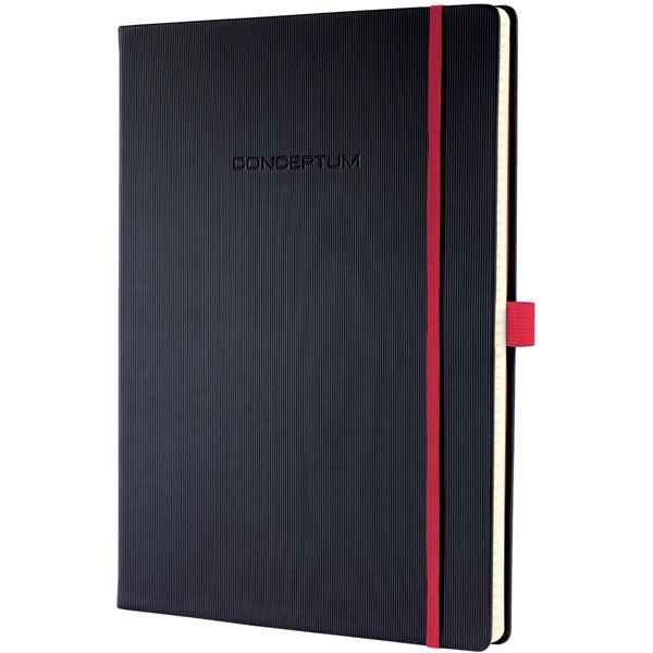 Záz. kniha Sigel Red Edition, Hardcover, A4, linka