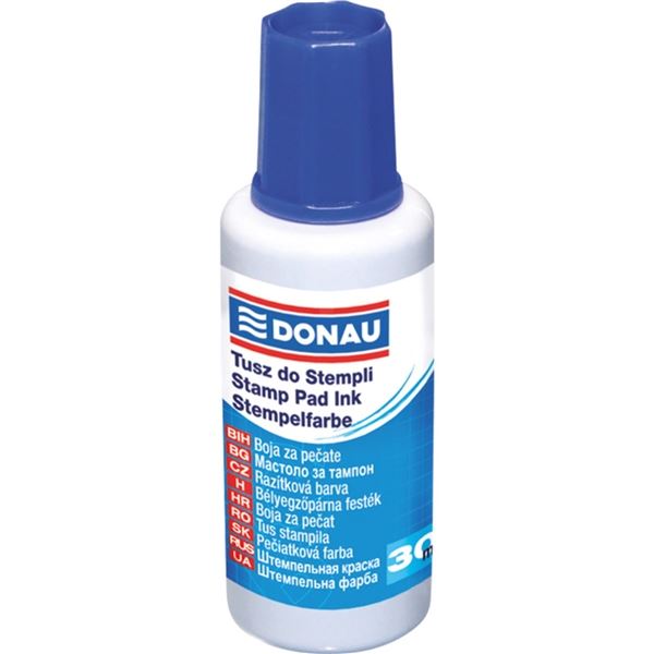 Razítková barva Donau, 30 ml, modrá