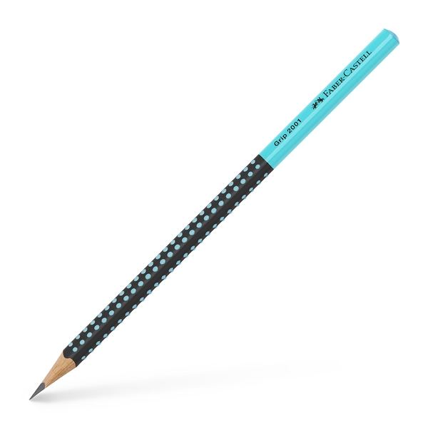 Grafitová tužka Grip Two Tone, tyrkys/černá, 12 ks