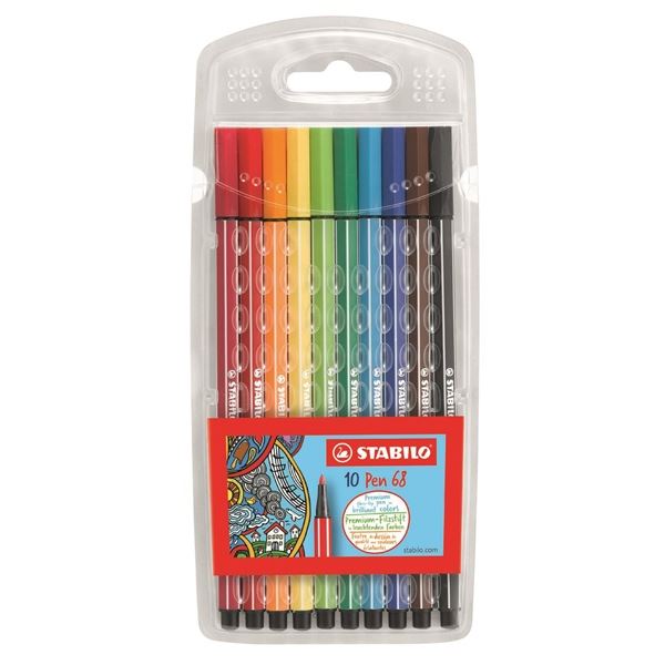 Fixy Stabilo Pen 68, sada 10 barev